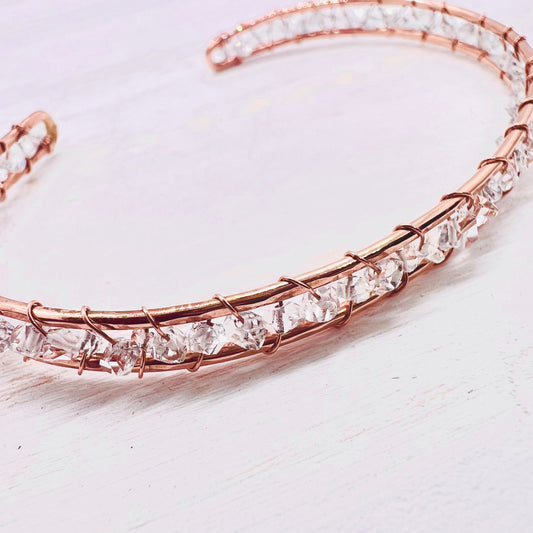 Herkimer Diamond Diamond Bracelet