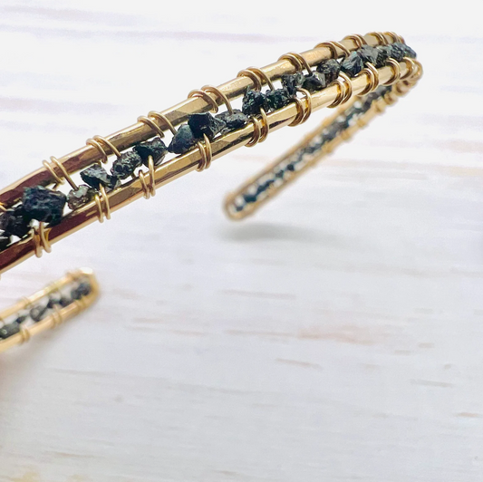 Raw Black Diamond Bracelet