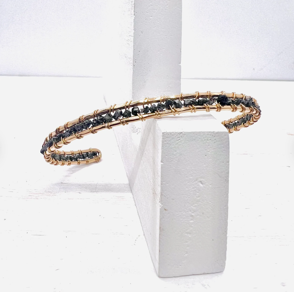 Raw Black Diamond Bracelet