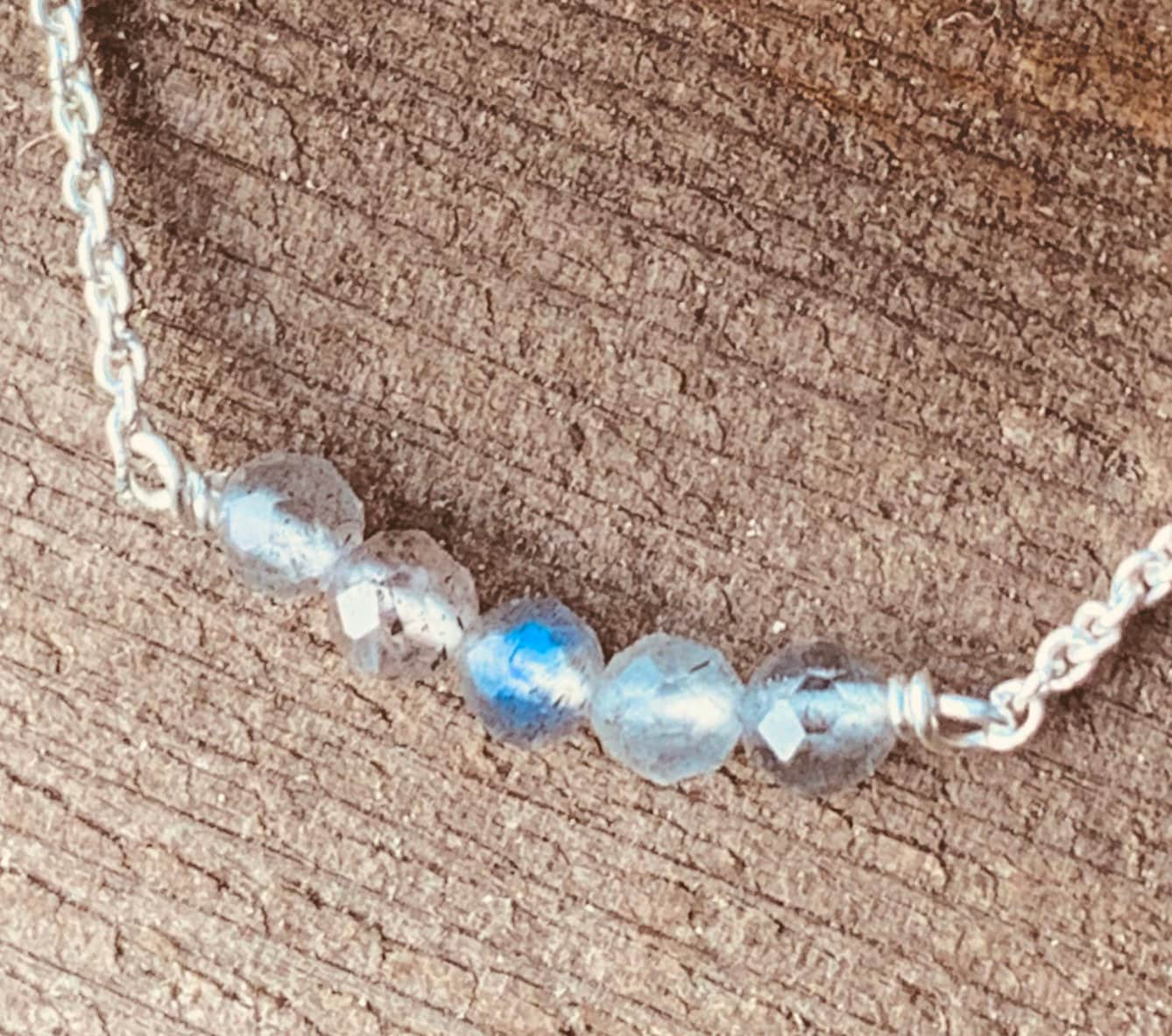 Silver Labradorite Necklace