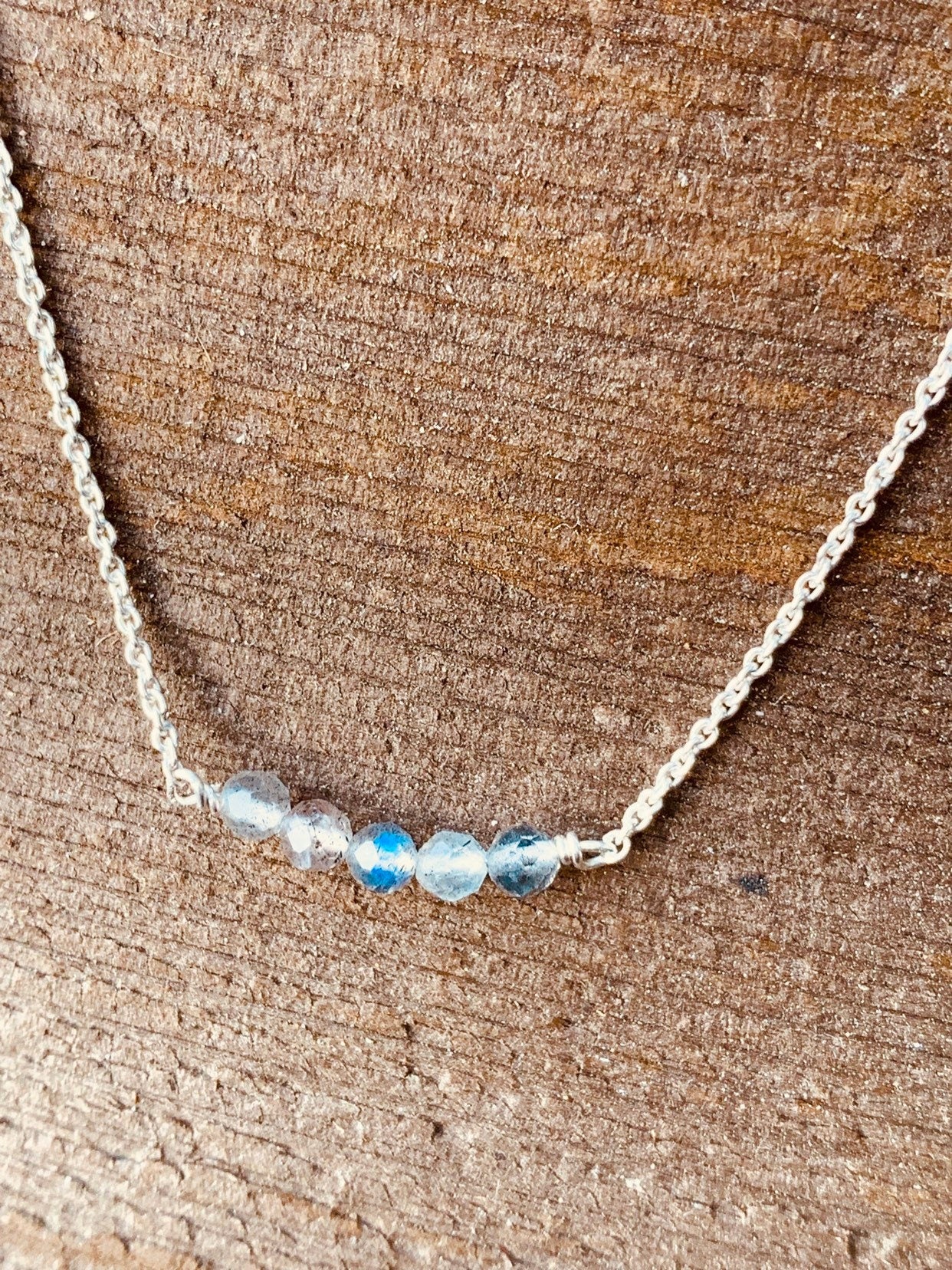 Silver Labradorite Necklace