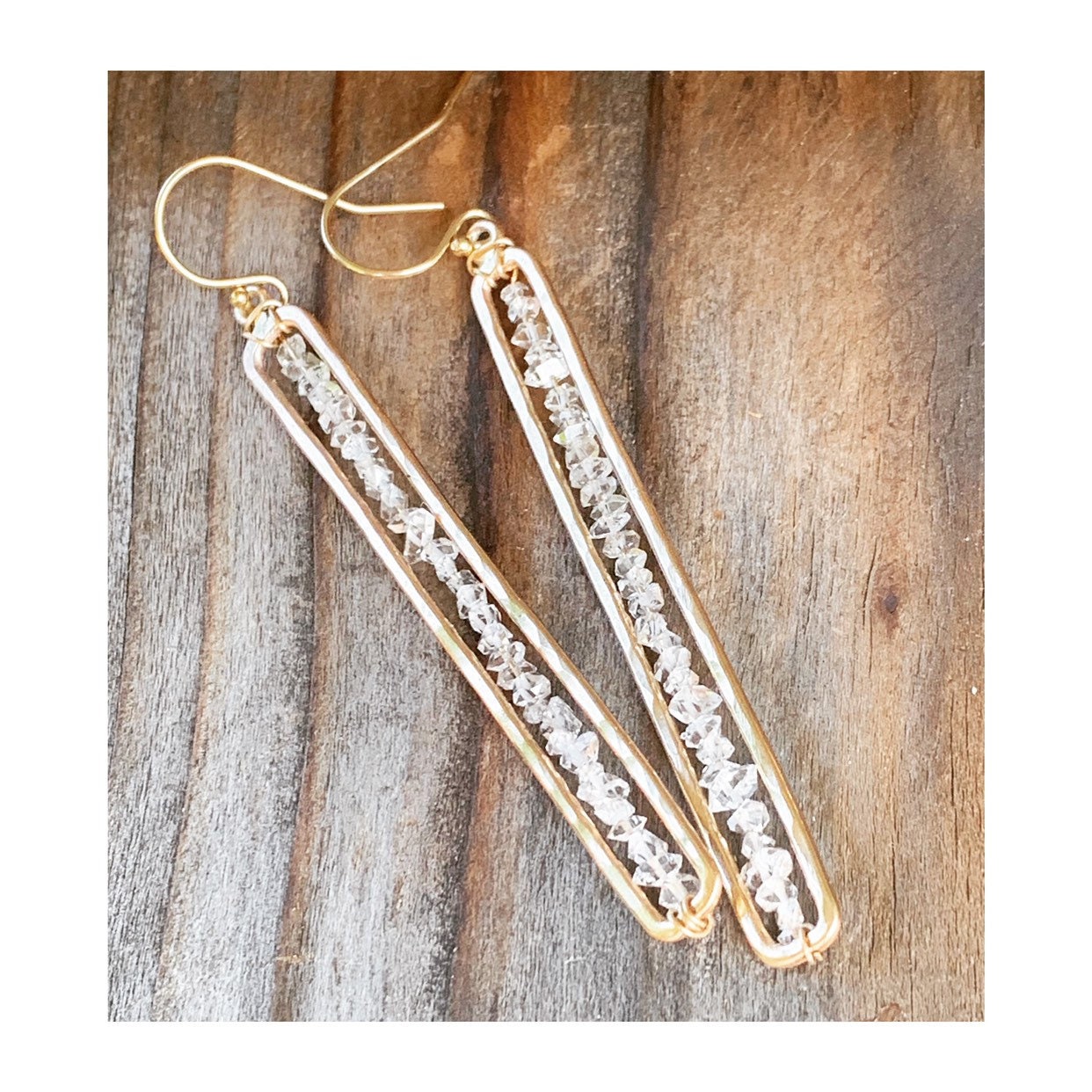Large Herkimer Diamond Earring