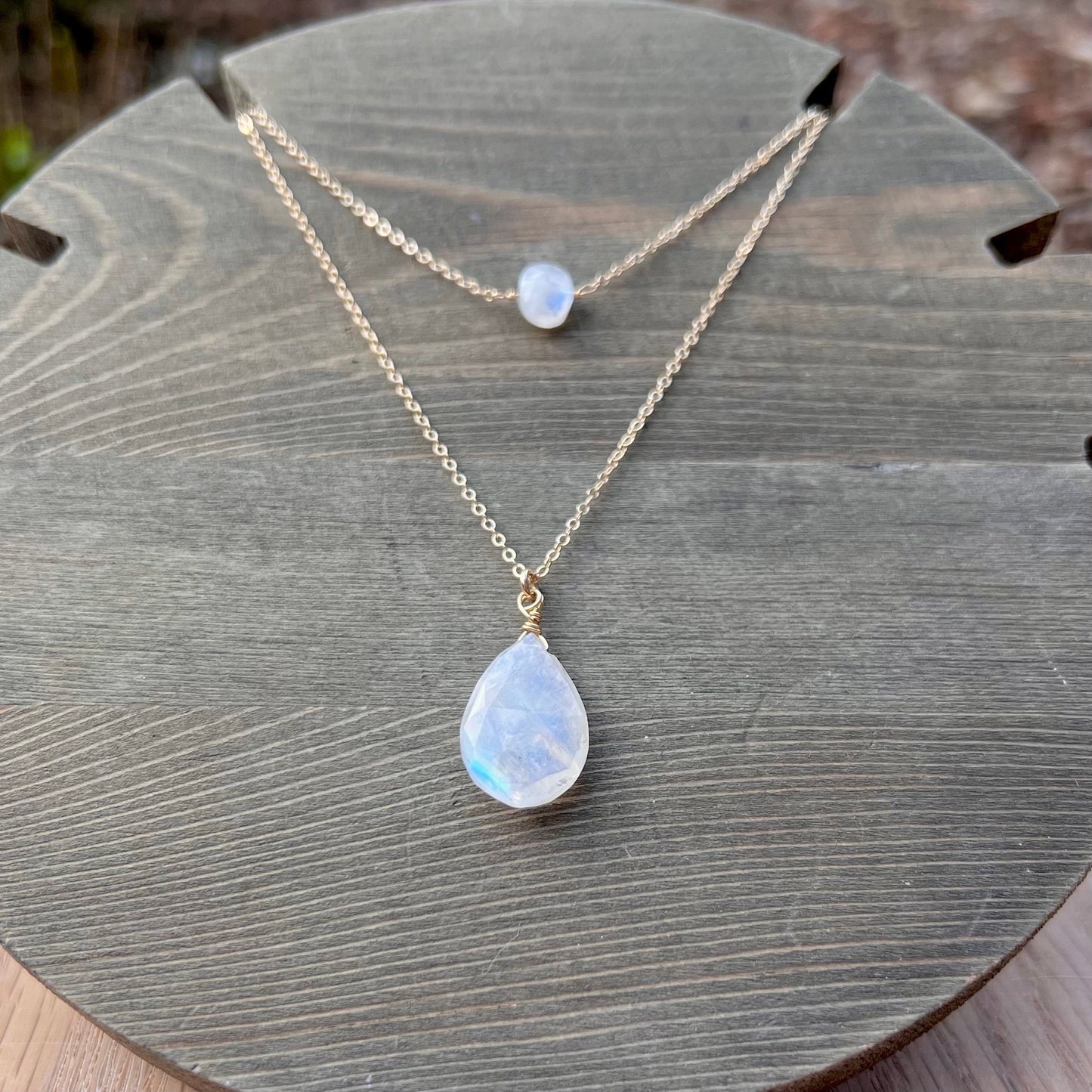 Rainbow Moonstone Choker