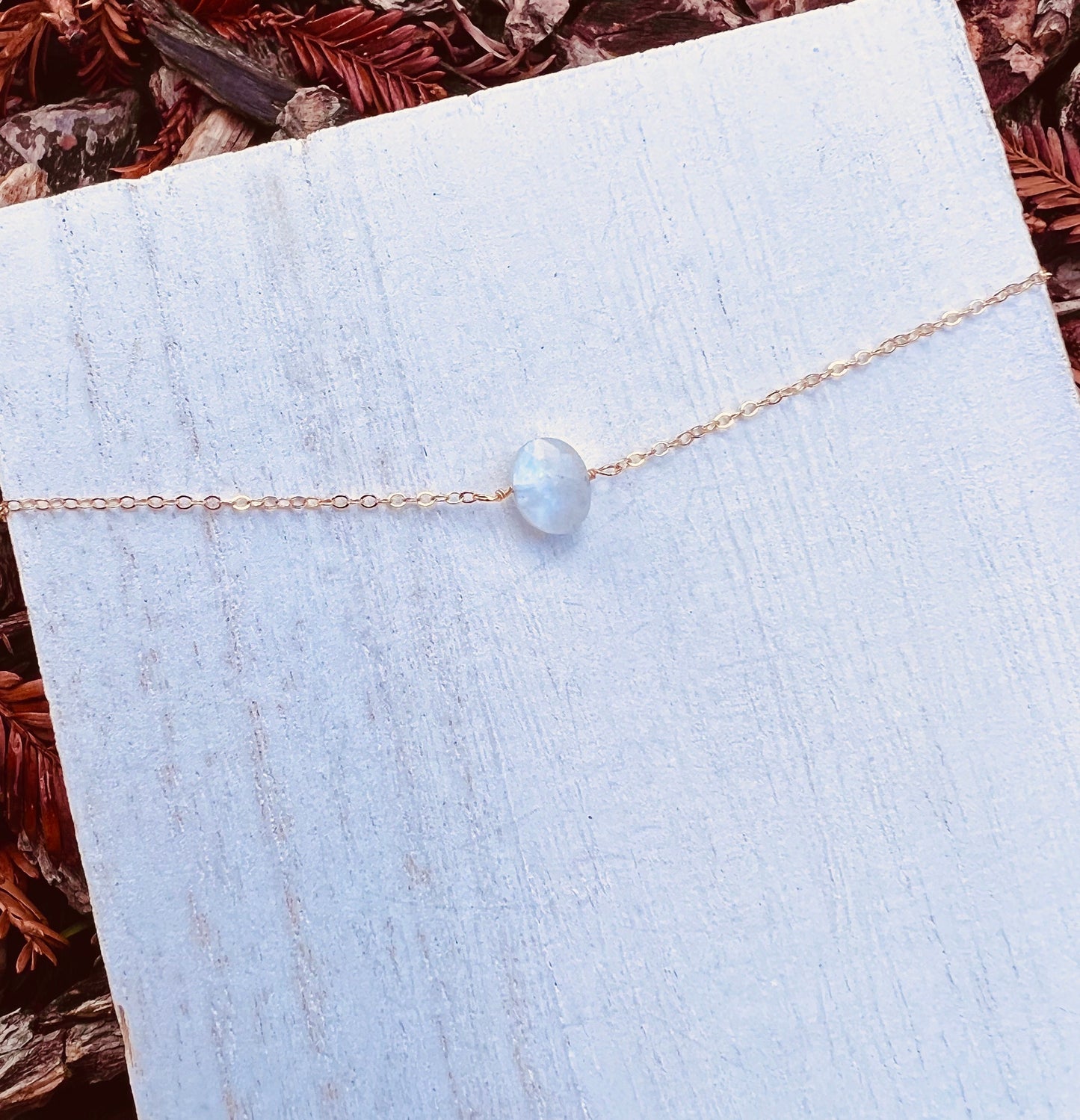 Rainbow Moonstone Choker