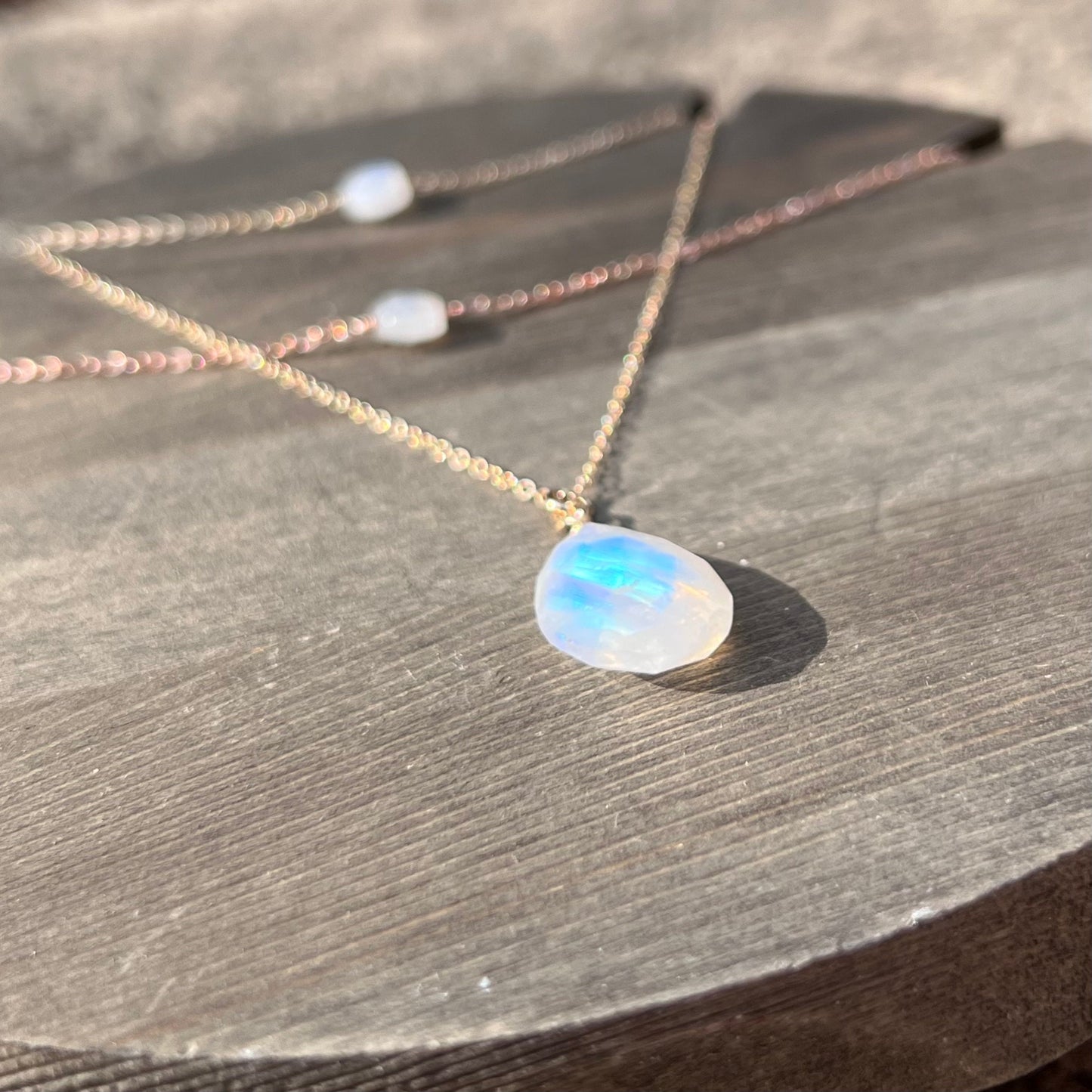 Rainbow Moonstone Choker