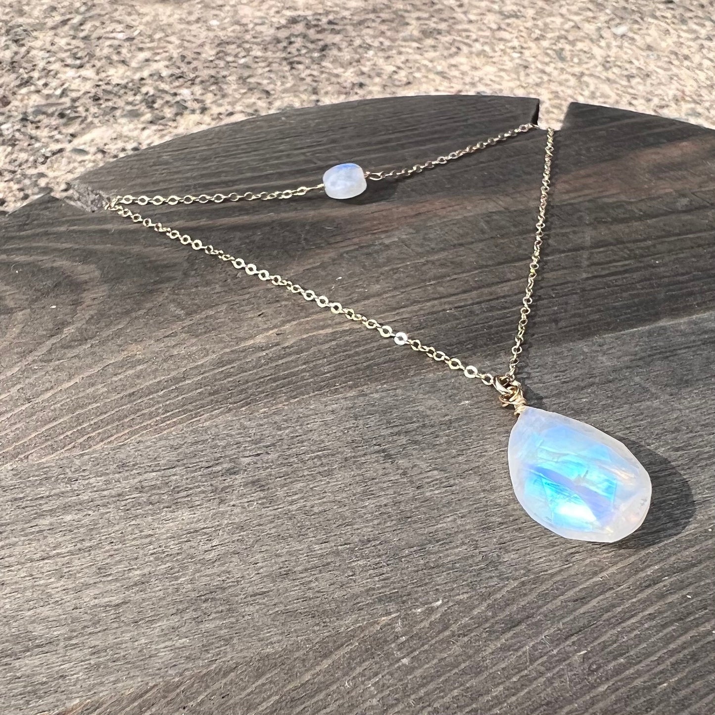 Rainbow Moonstone Choker