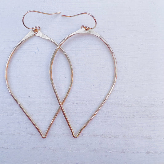 Pointed Hoop Earrings