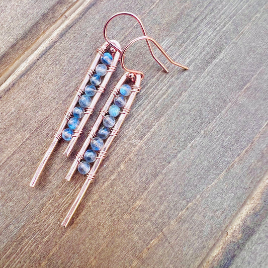 Labradorite Dangle Earrings